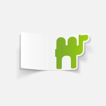 Realistic design element: camel Stock Illustration