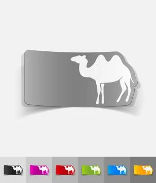 Realistic design element. camel Stock-Illustration