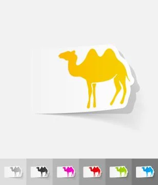 Realistic design element. camel Stock-Illustration