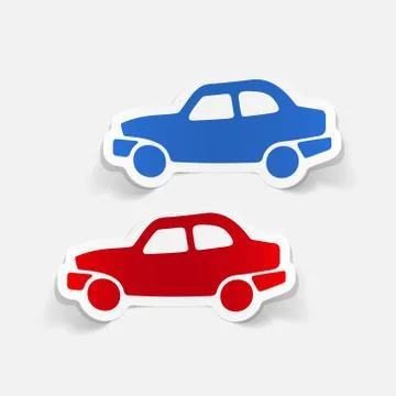 Realistic design element: car Stock Illustration