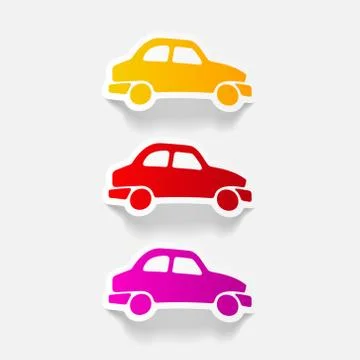 Realistic design element: car Illustrazione stock