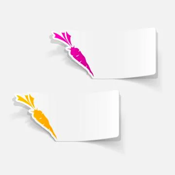 Realistic design element: carrots Stock Illustration