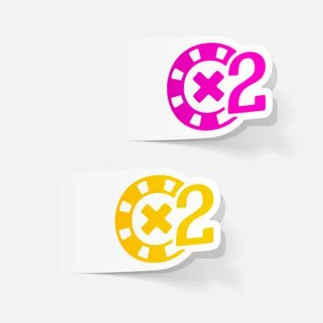 Realistic design element: casino chips Stock Illustration