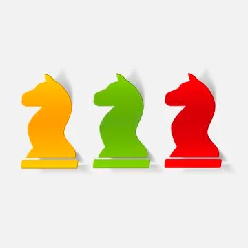 Realistic design element: chess Stock Illustration