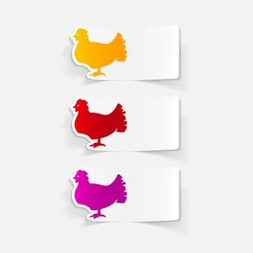 Realistic design element: chicken Stock Illustration