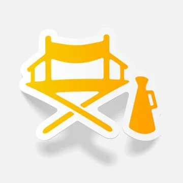 Realistic design element: cinema Stock Illustration