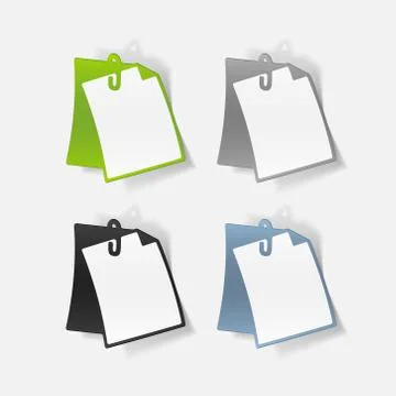 Realistic design element: clipboard Stock Illustration