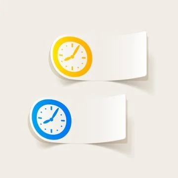 Realistic design element: clock Stock Illustration