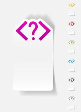 Realistic design element. coding Illustrazione stock