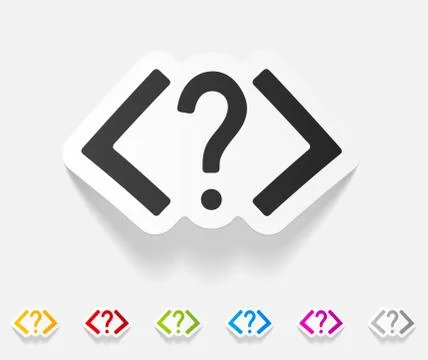 Realistic design element. coding Illustrazione stock