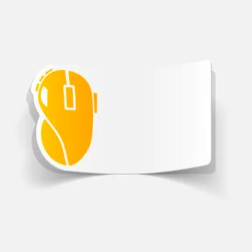 Realistic design element: computer mouse Illustrazione stock