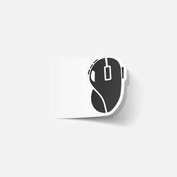 Realistic design element: computer mouse Stock Illustration