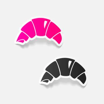 Realistic design element: croissant Stock Illustration