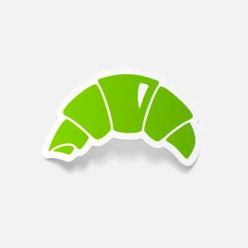 Realistic design element: croissant Stock Illustration