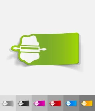 Realistic design element. dough and rolling pin Stock Illustration