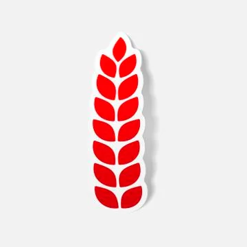 Realistic design element: ears of wheat Stock Illustration