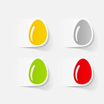 Realistic design element: easter egg Stock Illustration