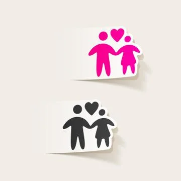 Realistic design element: family Stock Illustration