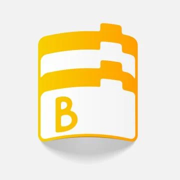 Realistic design element: folder 스톡 일러스트