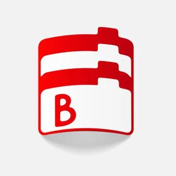 Realistic design element: folder 스톡 일러스트