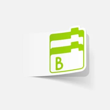 Realistic design element: folder Stock Illustration