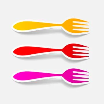 Realistic design element: fork Stock Illustration