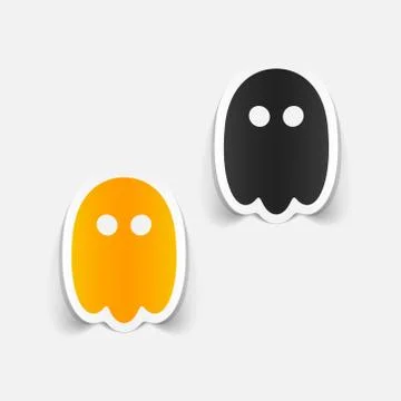 Realistic design element: ghost Stock Illustration