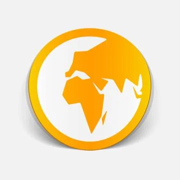 Realistic design element: globe Stock Illustration