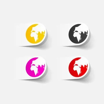 Realistic design element: globe Stock Illustration