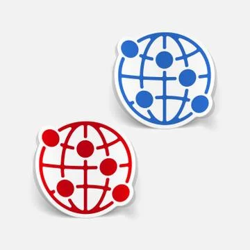 Realistic design element: globe Stock Illustration