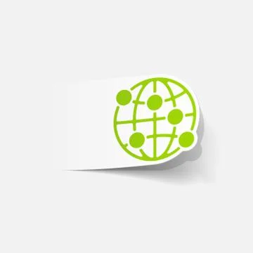 Realistic design element: globe Stock Illustration