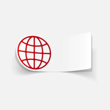 Realistic design element: globe Stock Illustration