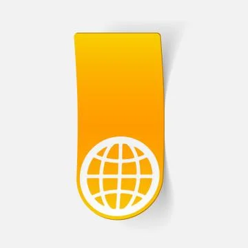 Realistic design element: globe Stock Illustration