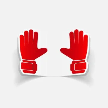 Realistic design element: gloves Stock Illustration