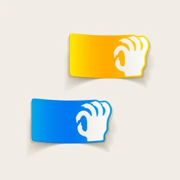 Realistic design element: hand Stock Illustration