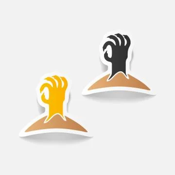 Realistic design element: hand Stock Illustration