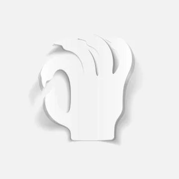 Realistic design element: hand Stock Illustration