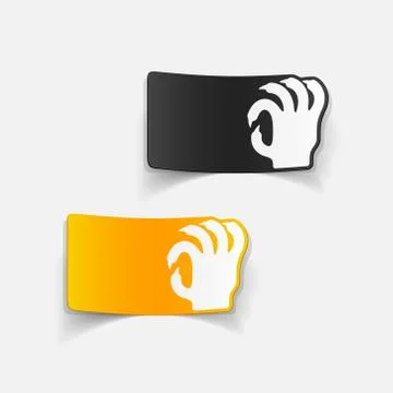 Realistic design element: hand Stock Illustration