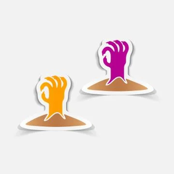 Realistic design element: hand Stock Illustration