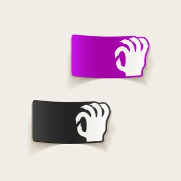 Realistic design element: hand Stock Illustration