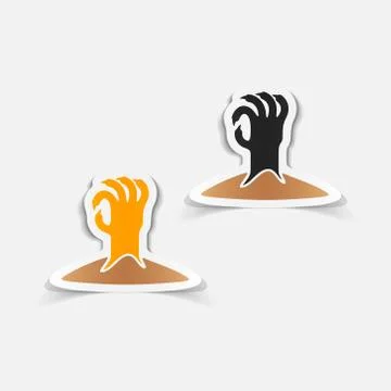 Realistic design element: hand Stock Illustration