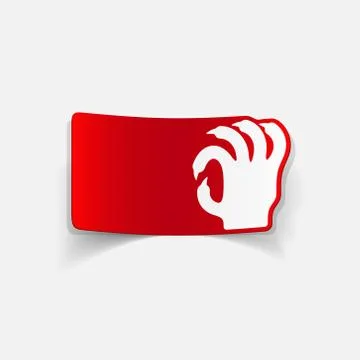 Realistic design element: hand Stock Illustration