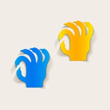 Realistic design element: hand Stock Illustration