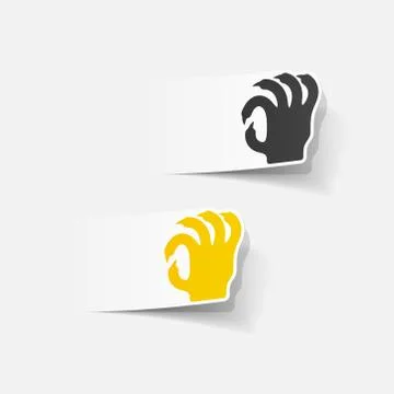 Realistic design element: hand Stock Illustration
