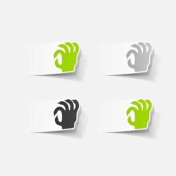 Realistic design element: hand Stock Illustration