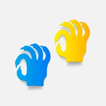 Realistic design element: hand Stock Illustration
