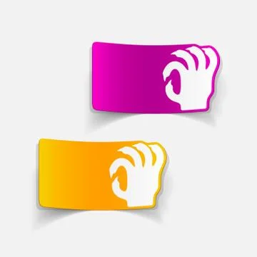 Realistic design element: hand Stock Illustration