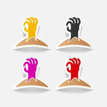 Realistic design element: hand Stock Illustration