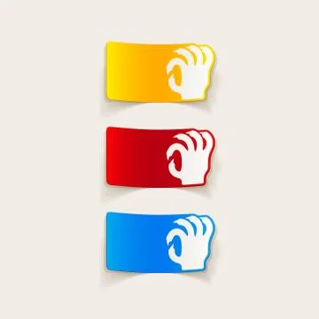 Realistic design element: hand Stock Illustration
