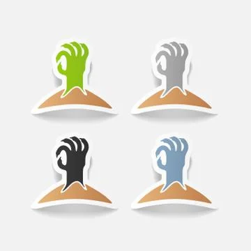 Realistic design element: hand Stock Illustration